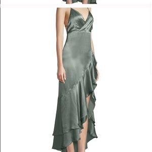 Fame and Partners side slit gown